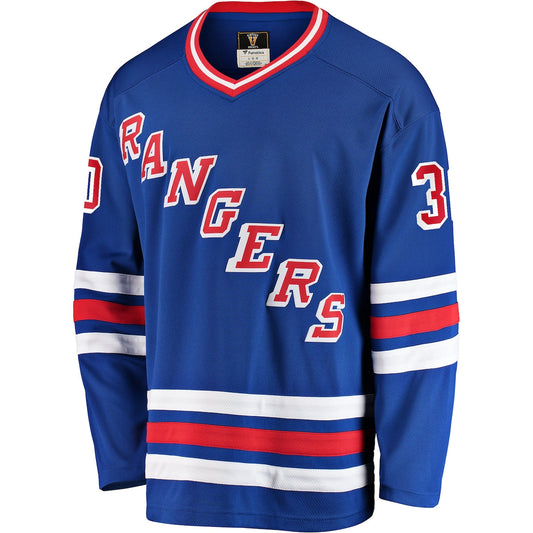 Men's Glenn Healy Fanatics Rangers Premier Breakaway Retired Jersey - Blue