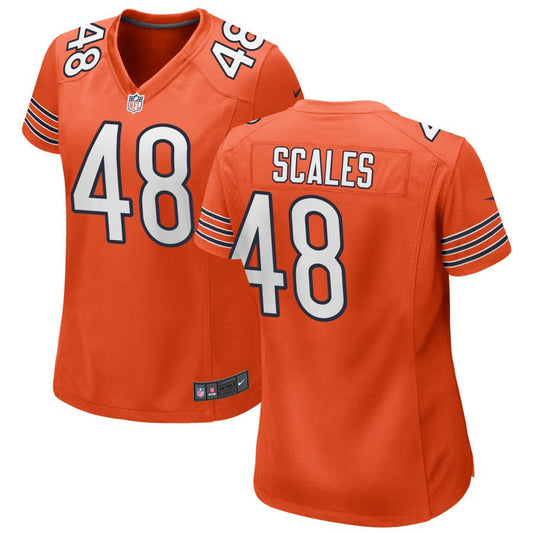 Patrick Scales Chicago Bears Nike Women's Alternate Game Jersey - Orange