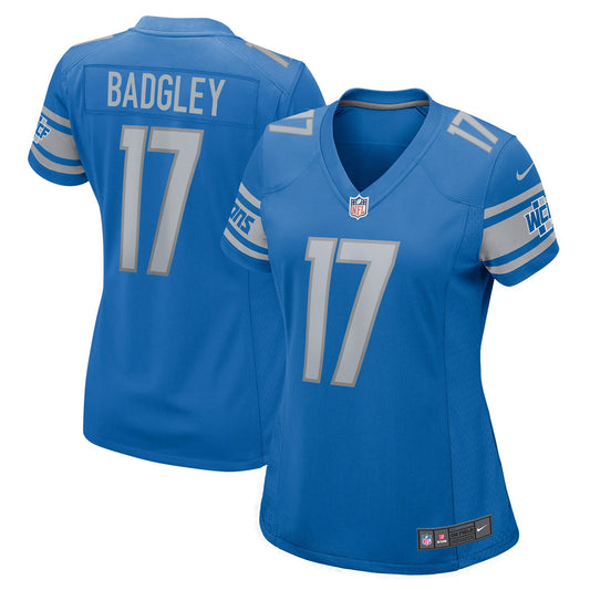 Michael Badgley Detroit Lions Nike Women's Home Game Player Jersey - Blue