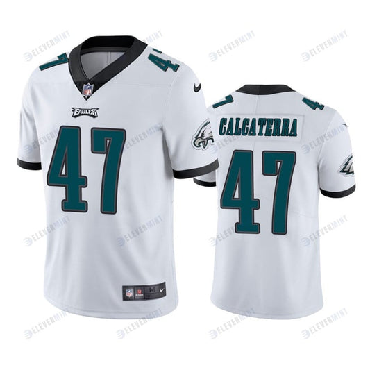 Philadelphia Eagles Grant Calcaterra 47 White Vapor Limited Jersey