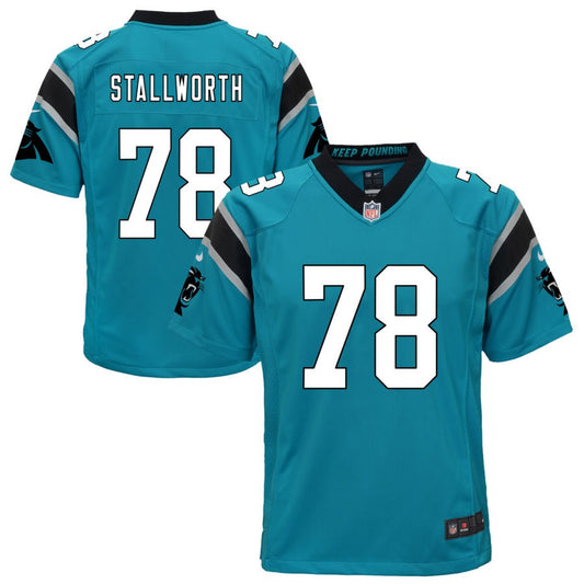 Taylor Stallworth Carolina Panthers Nike Youth Game Jersey - Blue