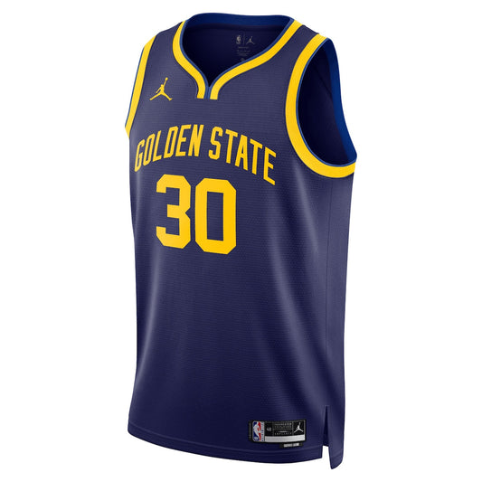 Men's Stephen Curry Jordan Warriors Swingman Jersey Statement Edition - Navy