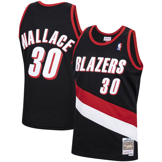 Rasheed Wallace Portland Trail Blazers Mitchell & Ness Hardwood Classics Swingman Jersey - Black