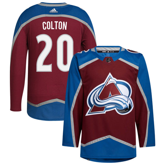 Ross Colton Colorado Avalanche adidas Home Primegreen Authentic Pro Jersey - Burgundy