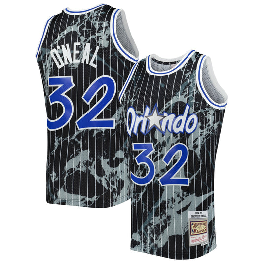 Shaquille O'Neal Orlando Magic Mitchell & Ness 1994/95 Hardwood Classics Marble Swingman Jersey - Black