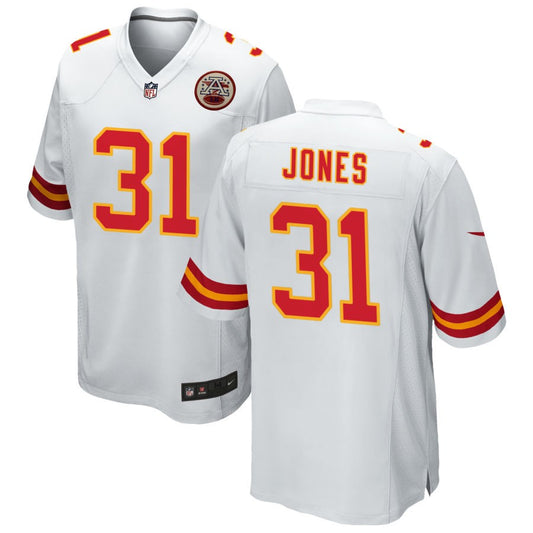 Nic Jones Kansas City Chiefs Nike Game Jersey - White