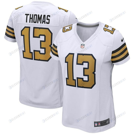 Michael Thomas 13 New Orleans Saints Women's Alternate Game Jersey - White