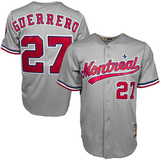 Men's Montreal Expos Vladimir Guerrero Cooperstown Collection Jersey - Gray