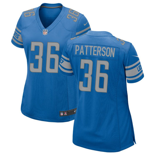 Riley Patterson Detroit Lions Nike Women's Game Jersey - Blue