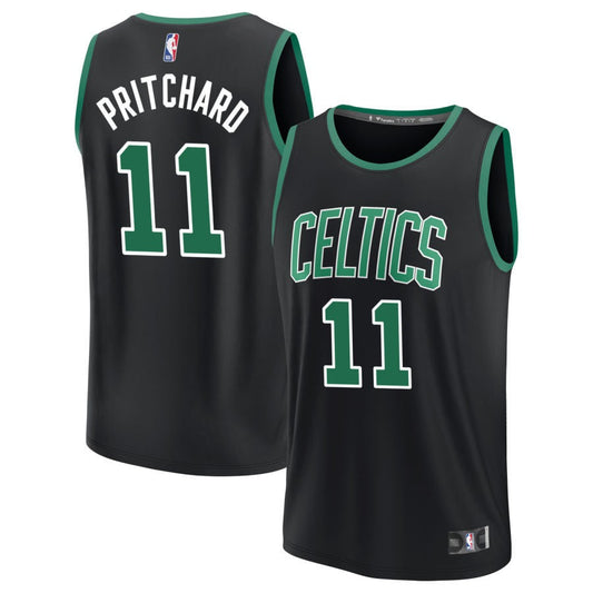 Payton Pritchard Boston Celtics Fanatics Branded Fast Break Replica Jersey - Statement Edition - Black