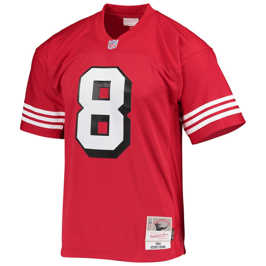 Men's Steve Young Mitchell & Ness 49ers Legacy Replica Jersey - Red