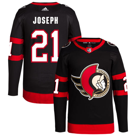 Mathieu Joseph Ottawa Senators adidas Home Primegreen Authentic Pro Jersey - Black