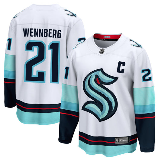 Alexander Wennberg Seattle Kraken Fanatics Branded Away Breakaway Jersey - White