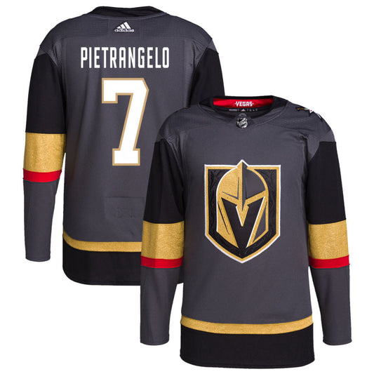 Alex Pietrangelo Vegas Golden Knights adidas Alternate Authentic Pro Jersey - Gray