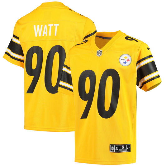 T.J. Watt Pittsburgh Steelers Nike Youth Inverted Team Game Jersey - Gold