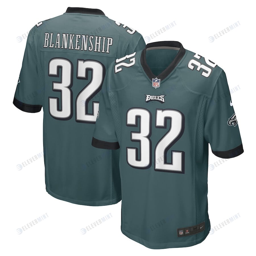 Reed Blankenship Philadelphia Eagles Game Player Jersey - Midnight Green