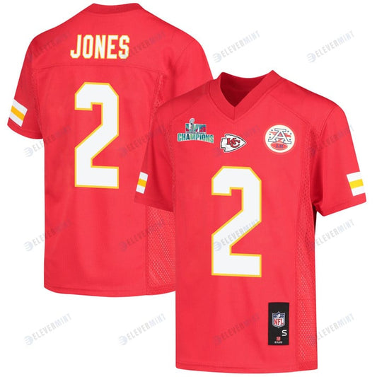 Ronald Jones 2 Kansas City Chiefs Super Bowl LVII Champions Youth Game Jersey - Red