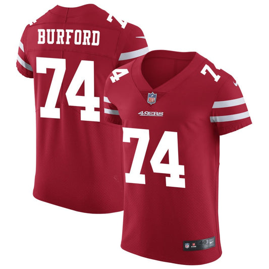 Spencer Burford San Francisco 49ers Nike Vapor Untouchable Elite Jersey - Scarlet