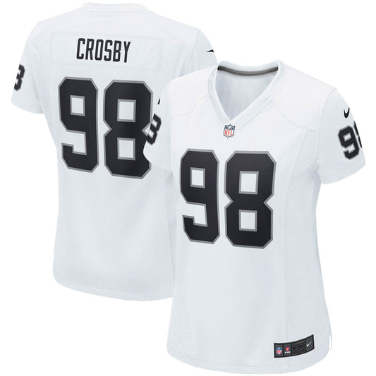 Women's Las Vegas Raiders Maxx Crosby Game Jersey White