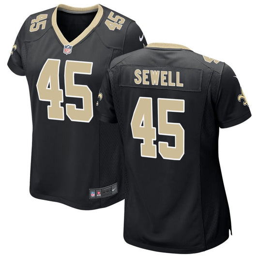 Nephi Sewell New Orleans Saints Nike Women's Game Jersey - Black