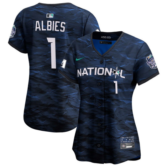 Ozzie Albies  National League Nike Women's 2023 MLB All-Star Game Pick-A-Player Limited Jersey - Royal