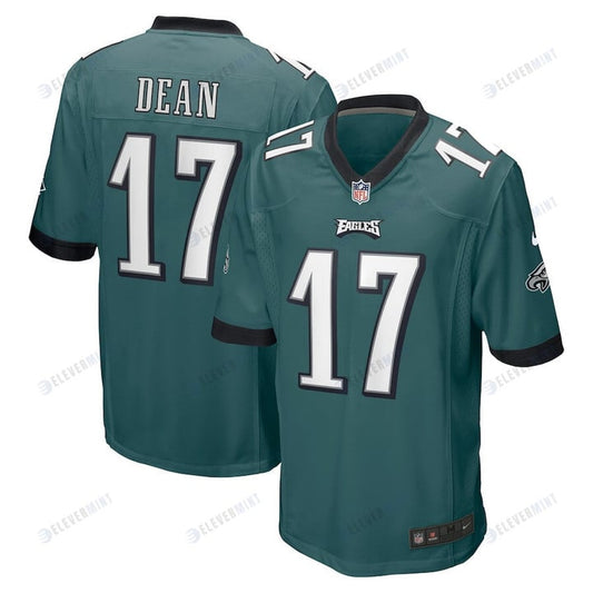 Nakobe Dean 17 Philadelphia Eagles 2022 NFL Draft Pick Player Game Jersey - Green