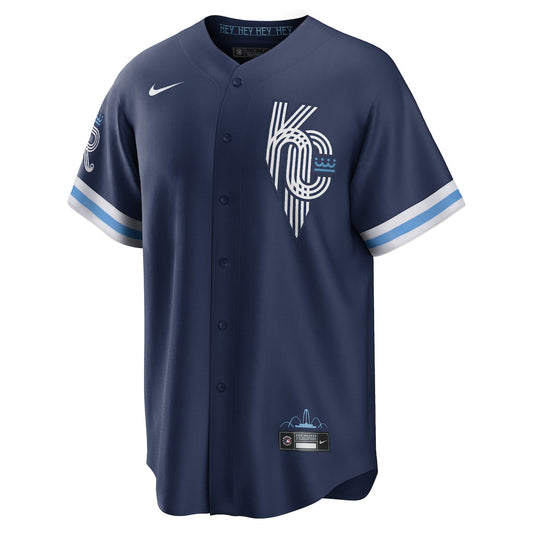 Men's Whit Merrifield Nike Royals 2022 City Connect Replica Jersey - Navy