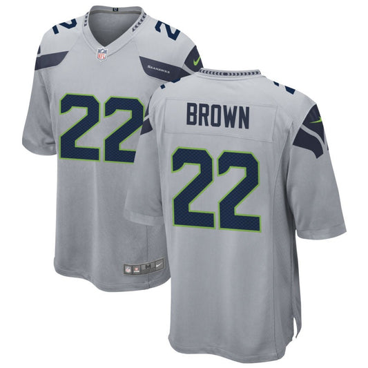 Tre Brown Seattle Seahawks Nike Alternate Game Jersey - Gray