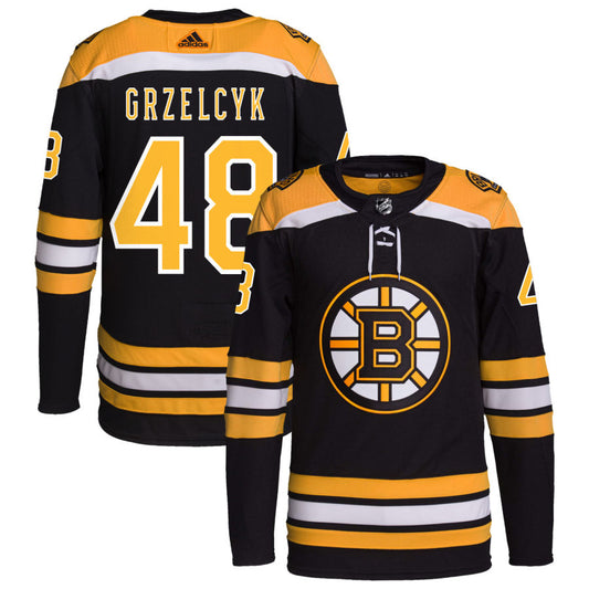 Matt Grzelcyk Boston Bruins adidas Home Primegreen Authentic Pro Jersey - Black