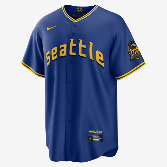 MLB Seattle Mariners City Connect Men's Replica Baseball Jersey - Royal