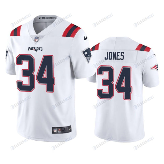 New England Patriots Jack Jones 34 White Vapor Limited Jersey