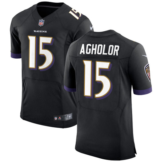 Nelson Agholor Baltimore Ravens Nike Speed Machine Elite Jersey - Black