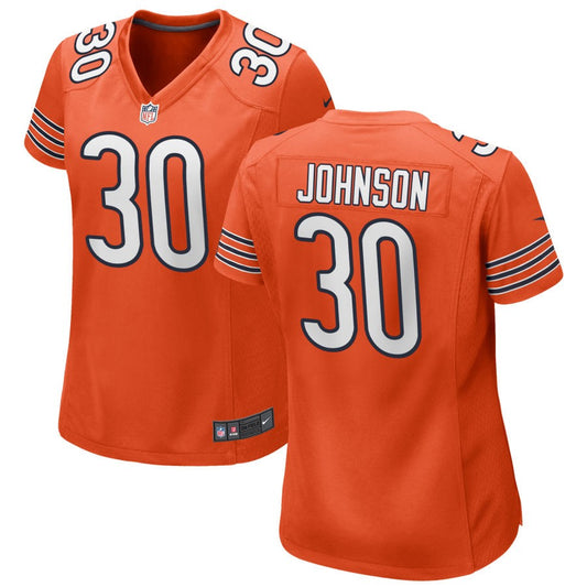 Roschon Johnson Chicago Bears Nike Women's Alternate Game Jersey - Orange