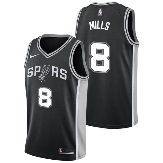 Mens San Antonio Spurs Patty Mills Icon Jersey Black